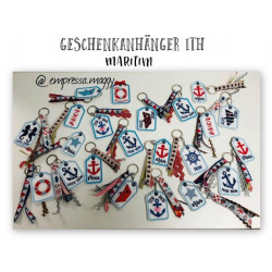 Stickserie - ITH Geschenkanhänger Maritim